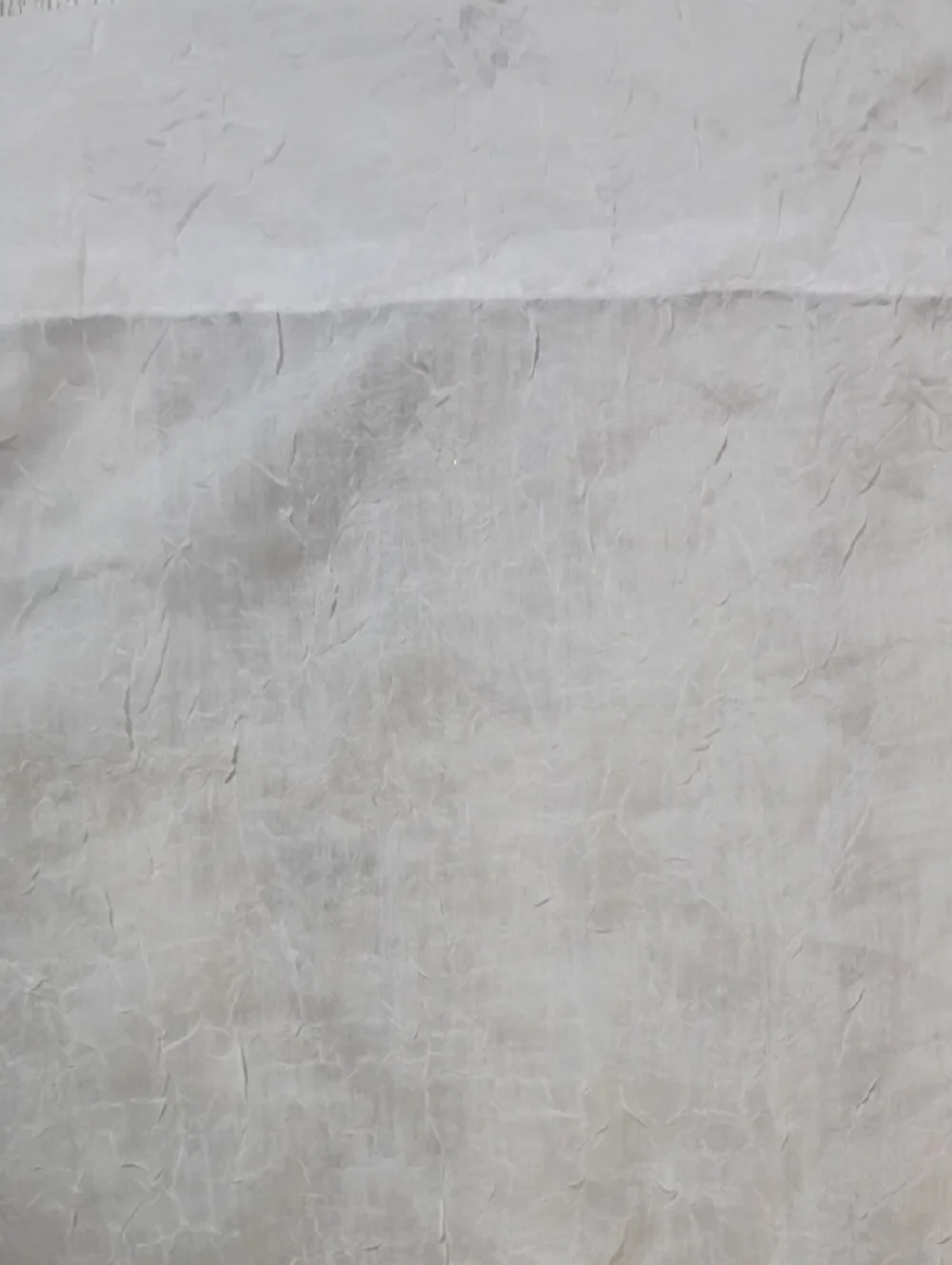 1 White Linen-Look Fabric Panel